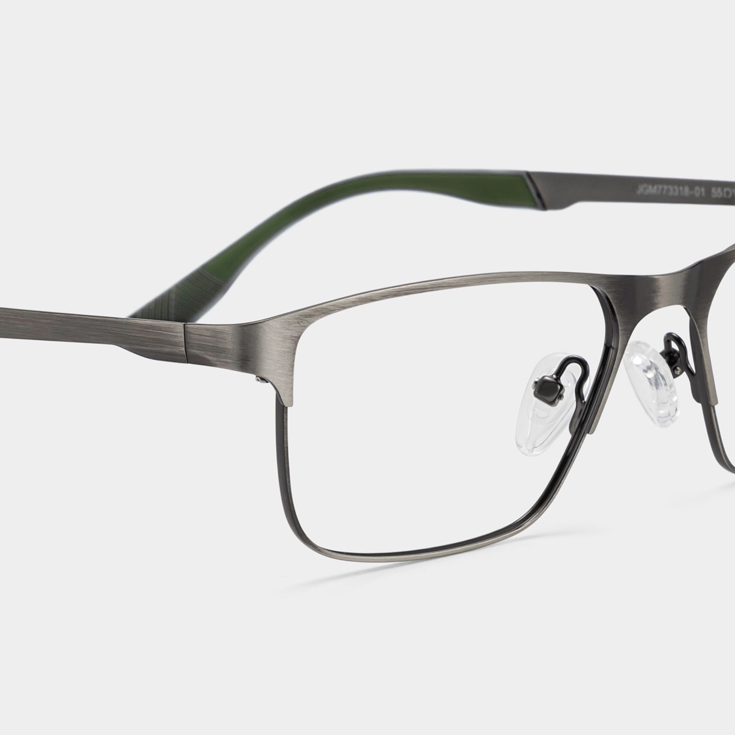 Kellen Silver Browline Frame Glasses Online for Men | ZEELOOL5