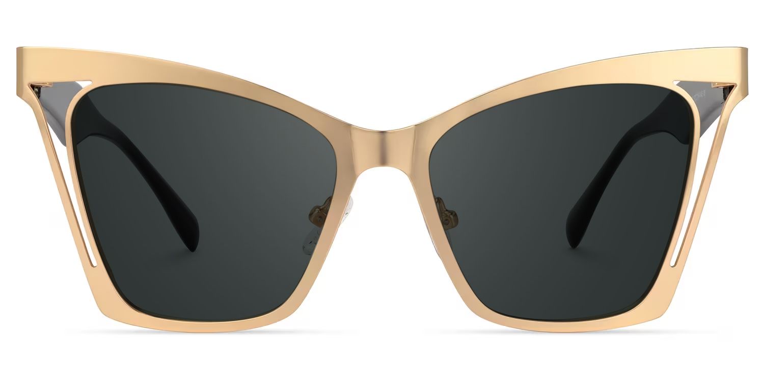 Adarsh Cateye Gold Sunglasses | Zeelool Glasses0