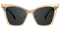 Adarsh Cateye Gold Glasses0