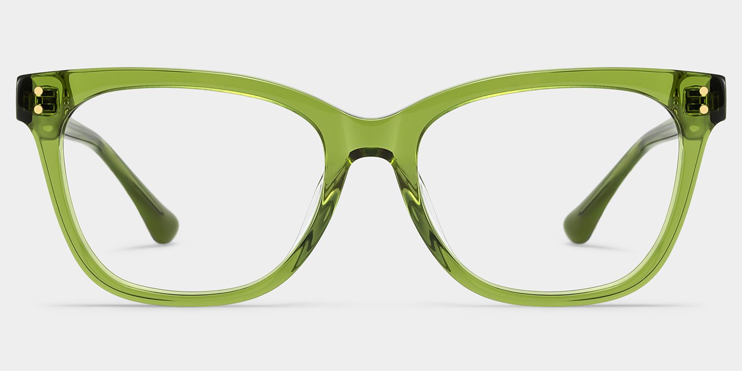 Vivienne Green Frame Glasses with Rectangle Frame Online | ZEELOOL3