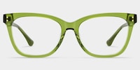 Vivienne Rectangle Green Glasses2