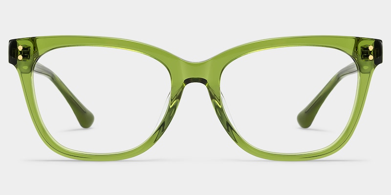 Vivienne Rectangle Green Glasses good-img