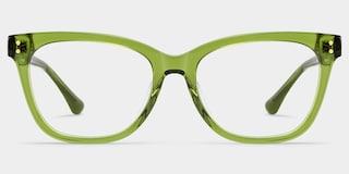 Vivienne Rectangle Green Glasses3