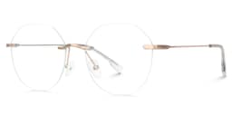 Osorio Geometric Rose Gold Glasses2