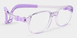 Bright Rectangle Crystal Purple Glasses2