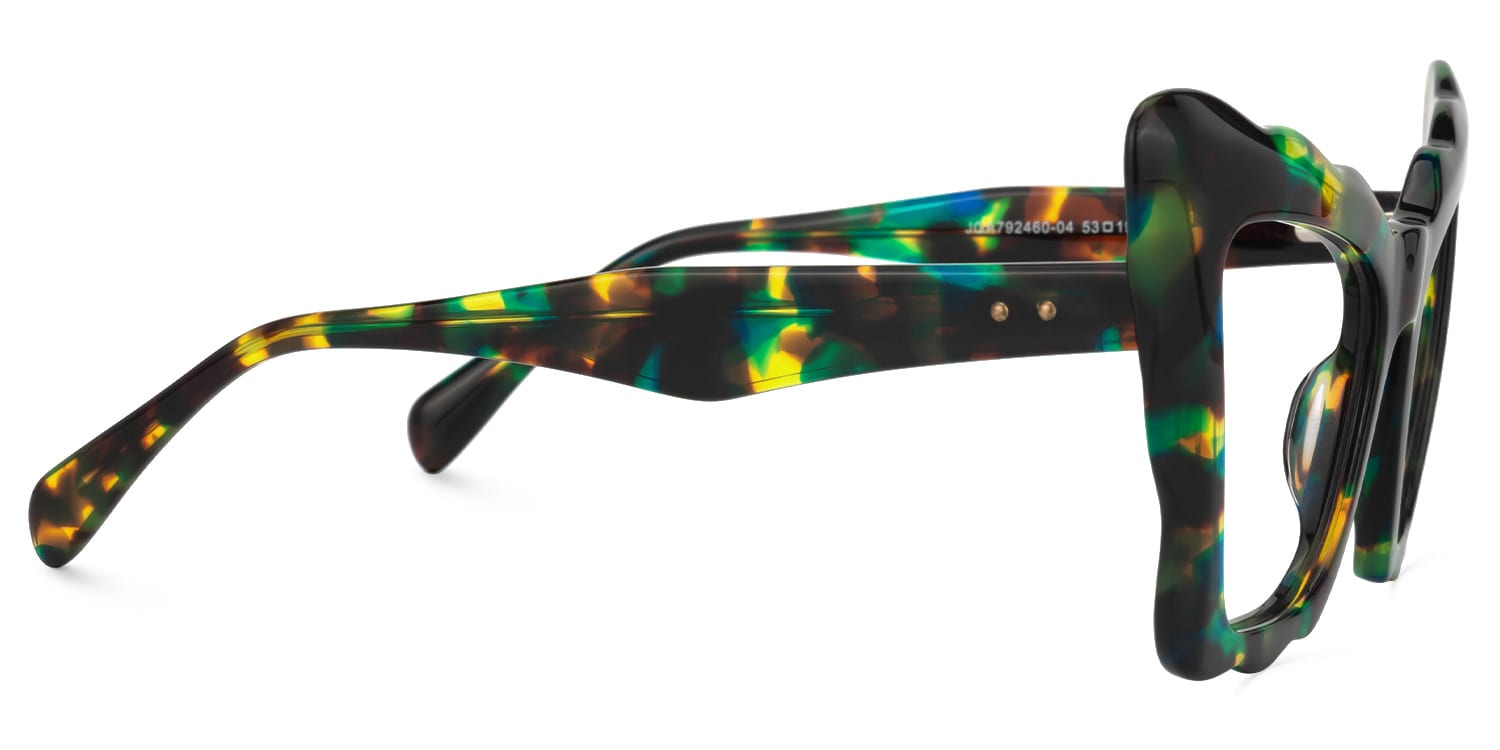 Wandy Cateye Green-Tortoise Glasses2