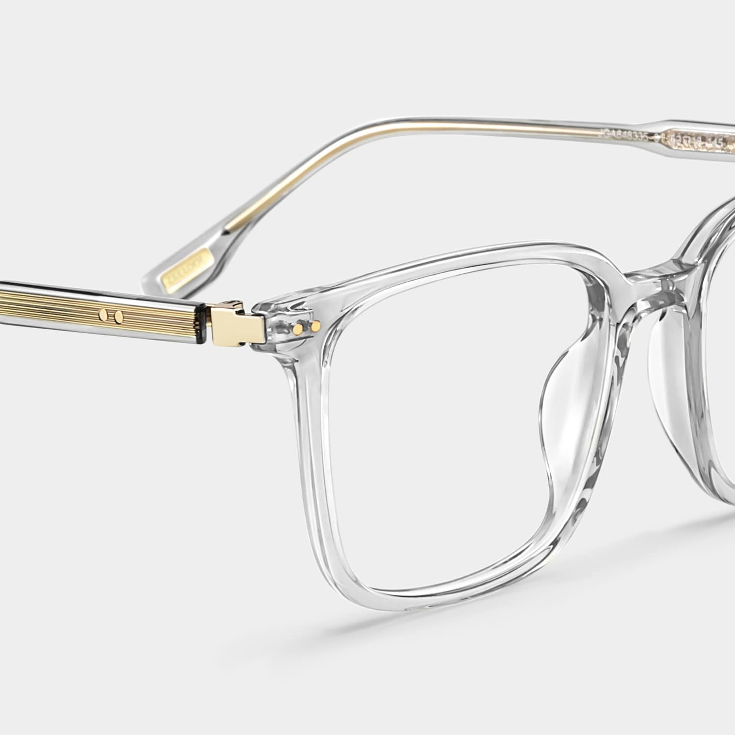 Zoe Crystal Frame Glasses with Square Frame Online | ZEELOOL