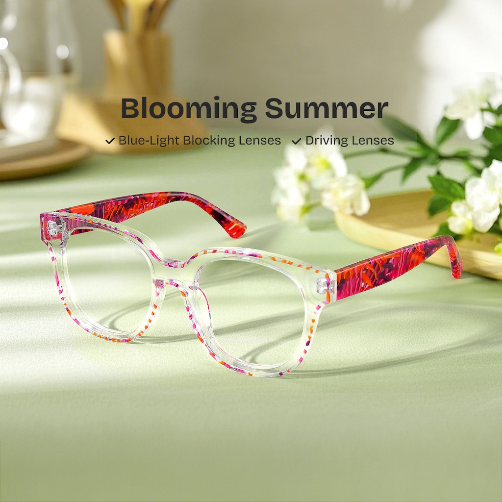 Jett Square Red Crystal Glasses