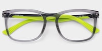 Glide Square Gray Green Glasses1