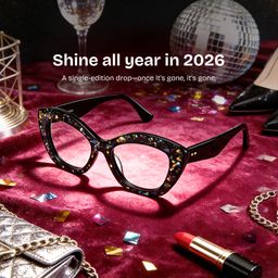 Giselle  Cat-eye Black Glasses0