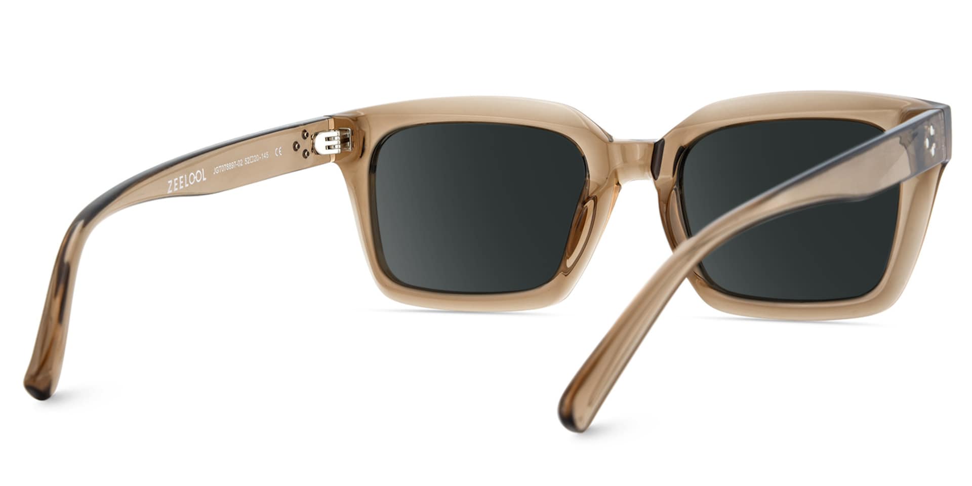 Grover Rectangle Sunglasses and Champagne Color Frames4