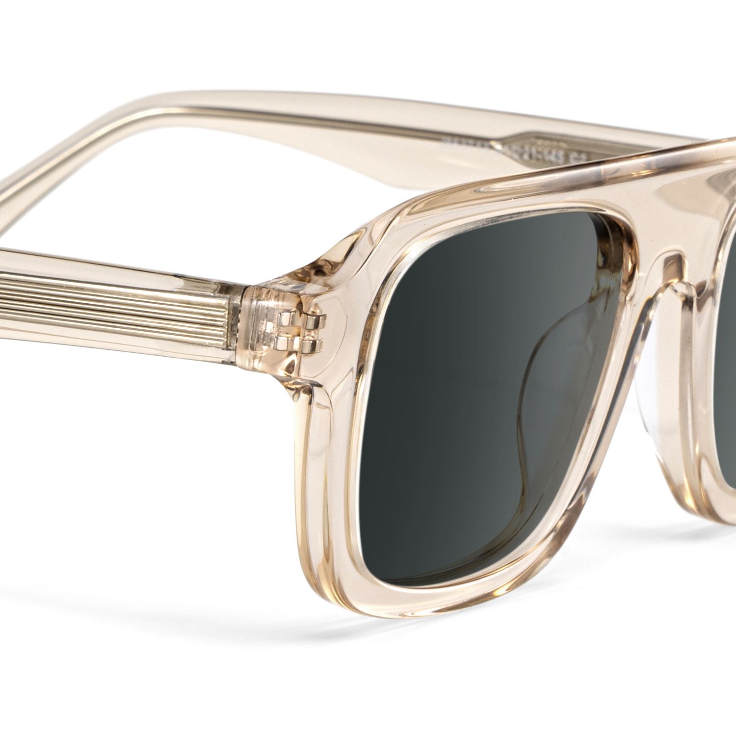 Nomad Rectangle Beige Sunglasses for Women & Men | ZEELOOL4