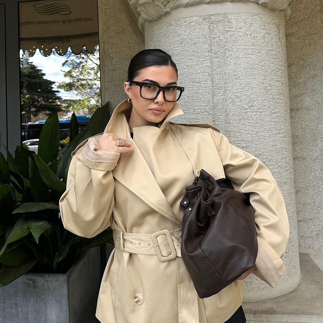 Square Katia Gray Color Frame Glasses | Zeelool6