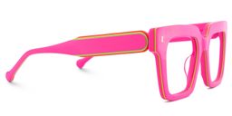 Gilberto Square Bright Pink Glasses4
