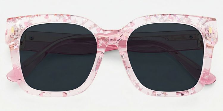 Scicluna Square Pink Glasses