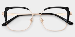 Jesmin Square Black Glasses2