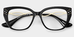 Alma Butterfly Black Glasses3