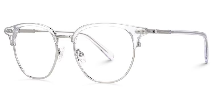 Geno Browline Clear Glasses