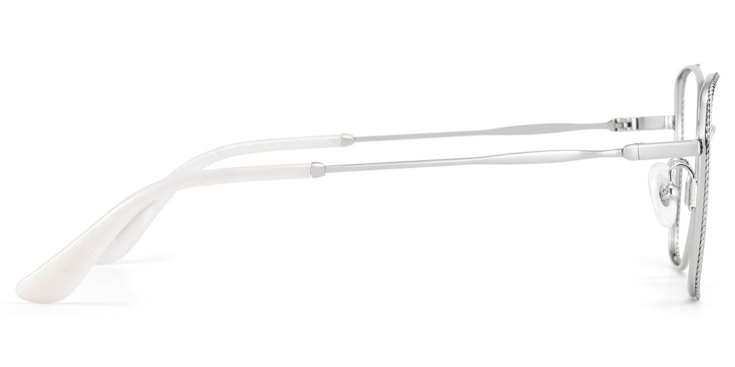 Kai Eyeglasses in Butterfly Silver Frame | Zeelool3