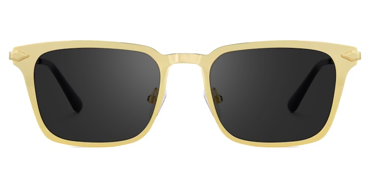 Chaney Rectangle Gold Sunglasses