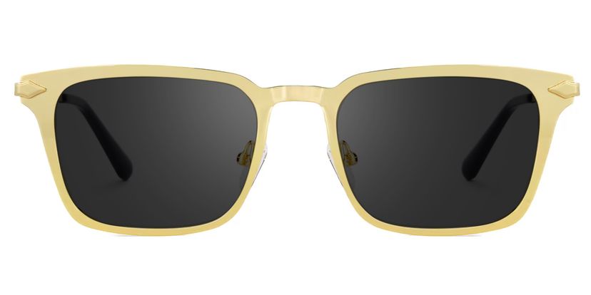 Chaney Rectangle Gold Sunglasses