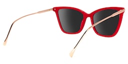 Hilary Butterfly Red Sunglasses3