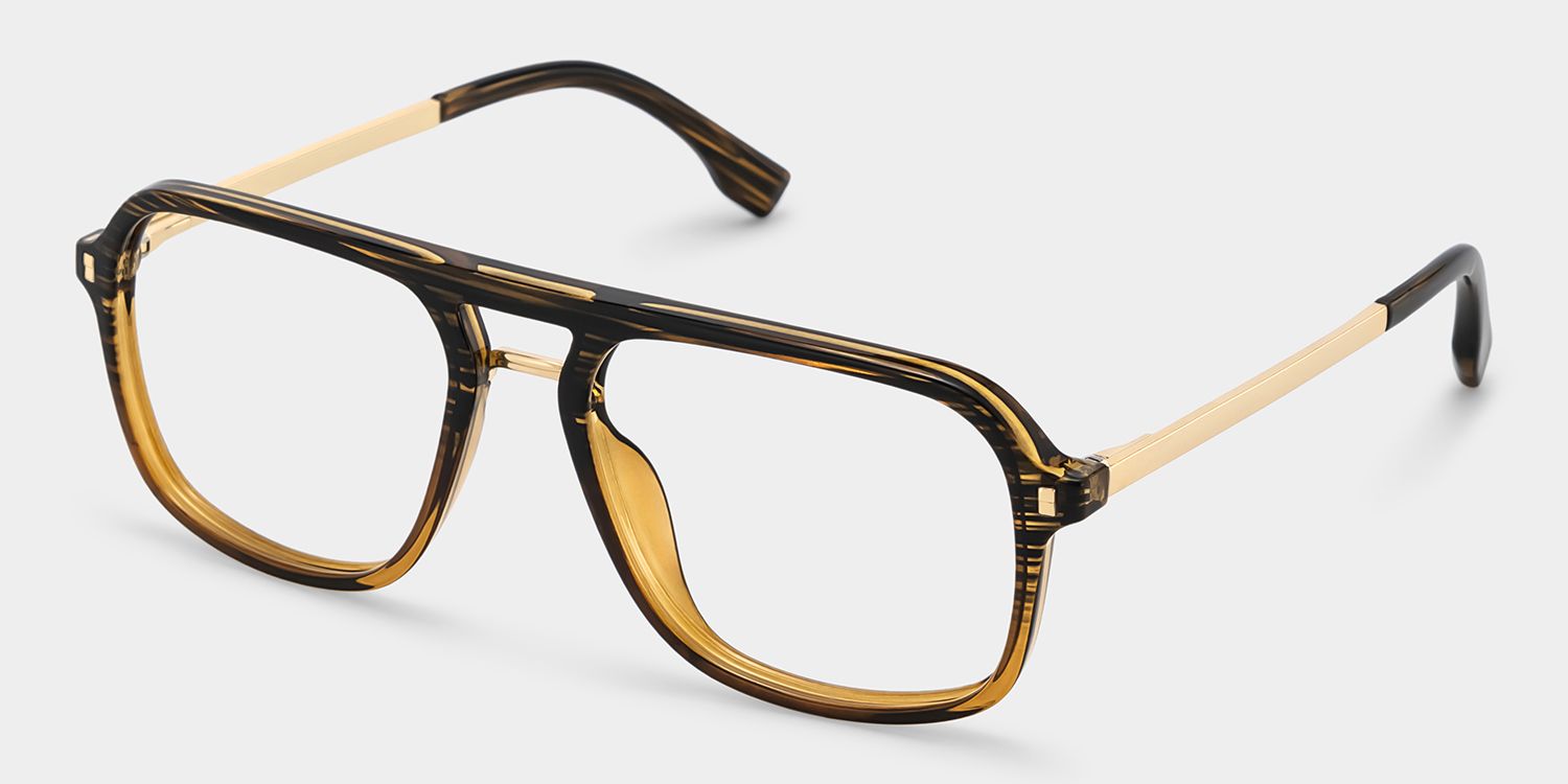 Aviator Kilworth Two-Tone Glasses deals -Zeelool Glasses2