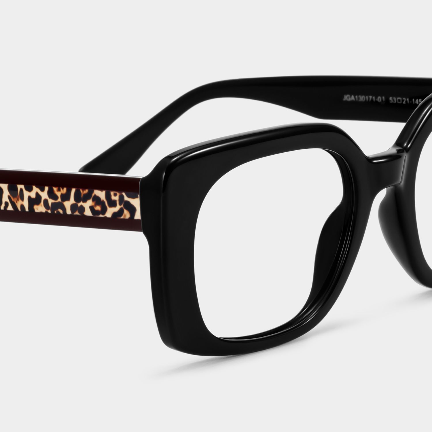 Natalie Black Square Glasses | ZEELOOL5