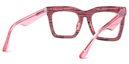 Porsha Square Blue White Glasses3