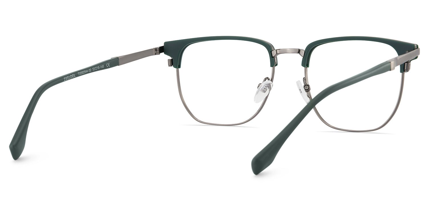 Zaira Browline Dark-Green Glasses | Zeelool Glasses4