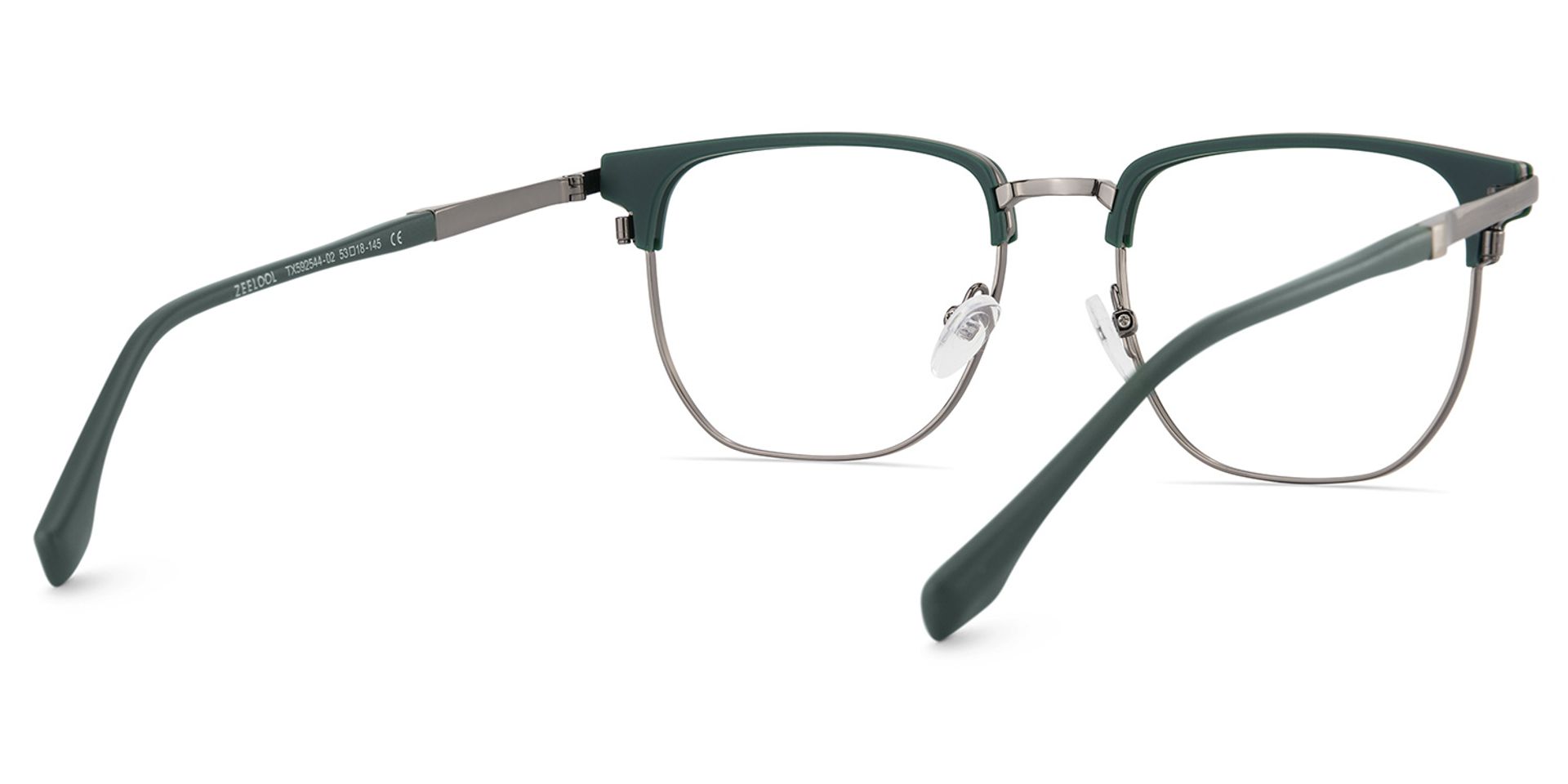 Zaira Browline Dark-Green Glasses | Zeelool Glasses4