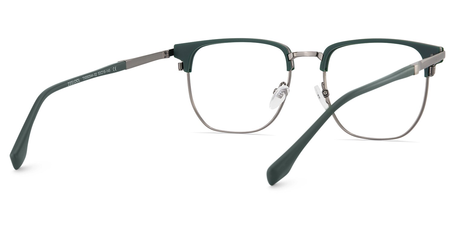 Zaira Browline Dark-Green Glasses | Zeelool Glasses4
