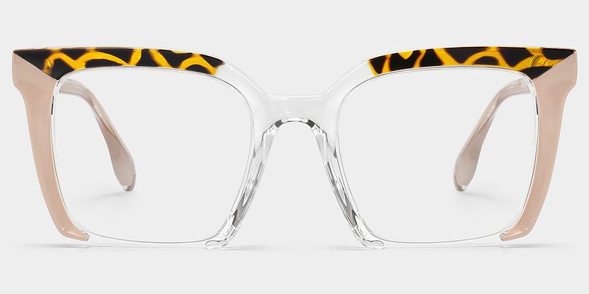 Misty Pink Square Glasses