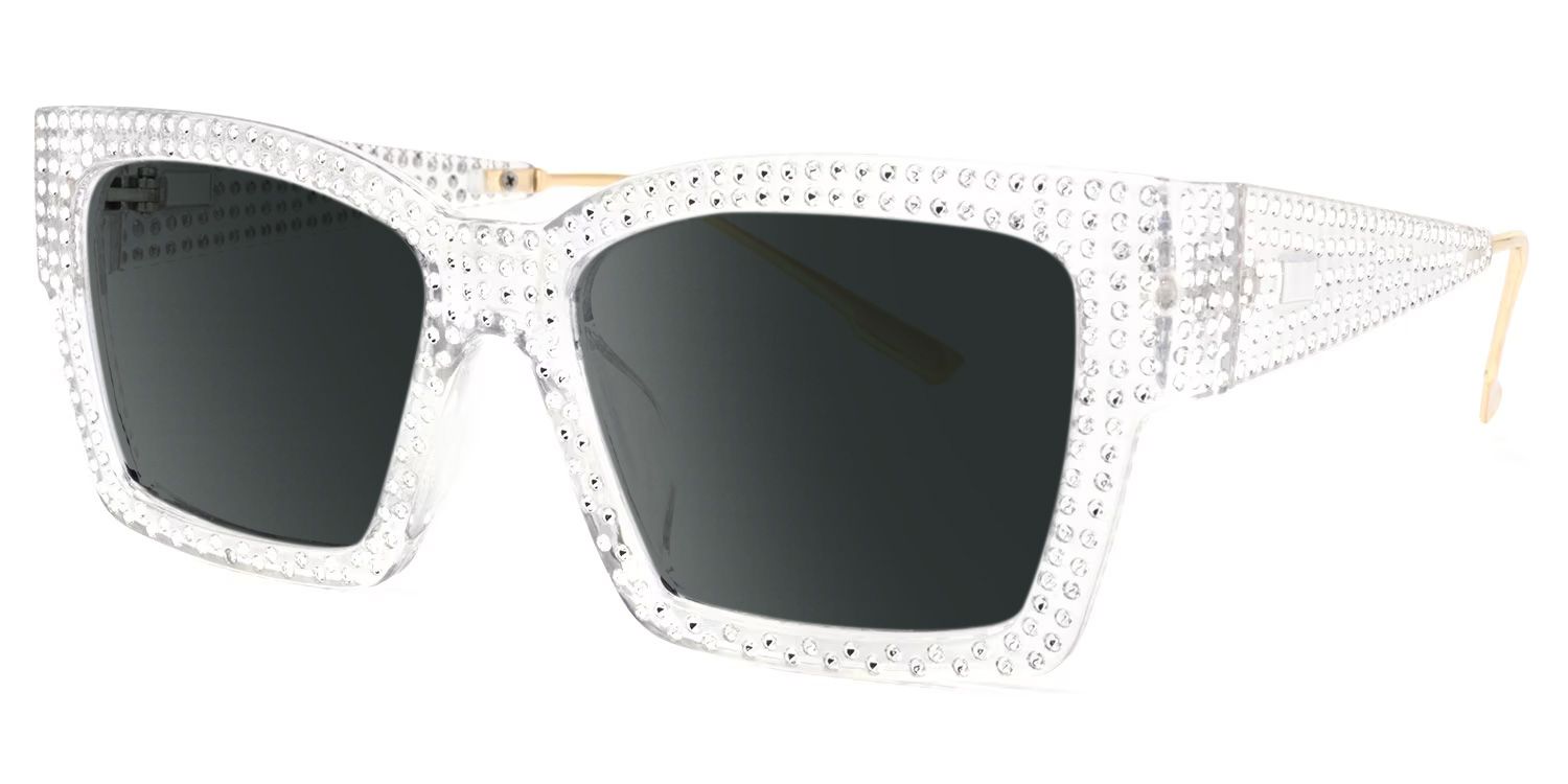 Drayton Square Clear Prescription Sunglasses | ZEELOOL1