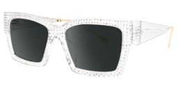 Drayton Clear Square Sunglasses1