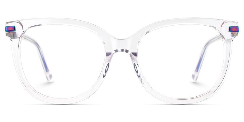 Mailyn Round Clear Glasses