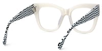 Minfia Square White Glasses3