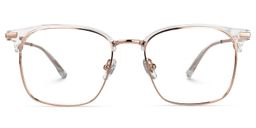 Aldridge Browline Clear Glasses0