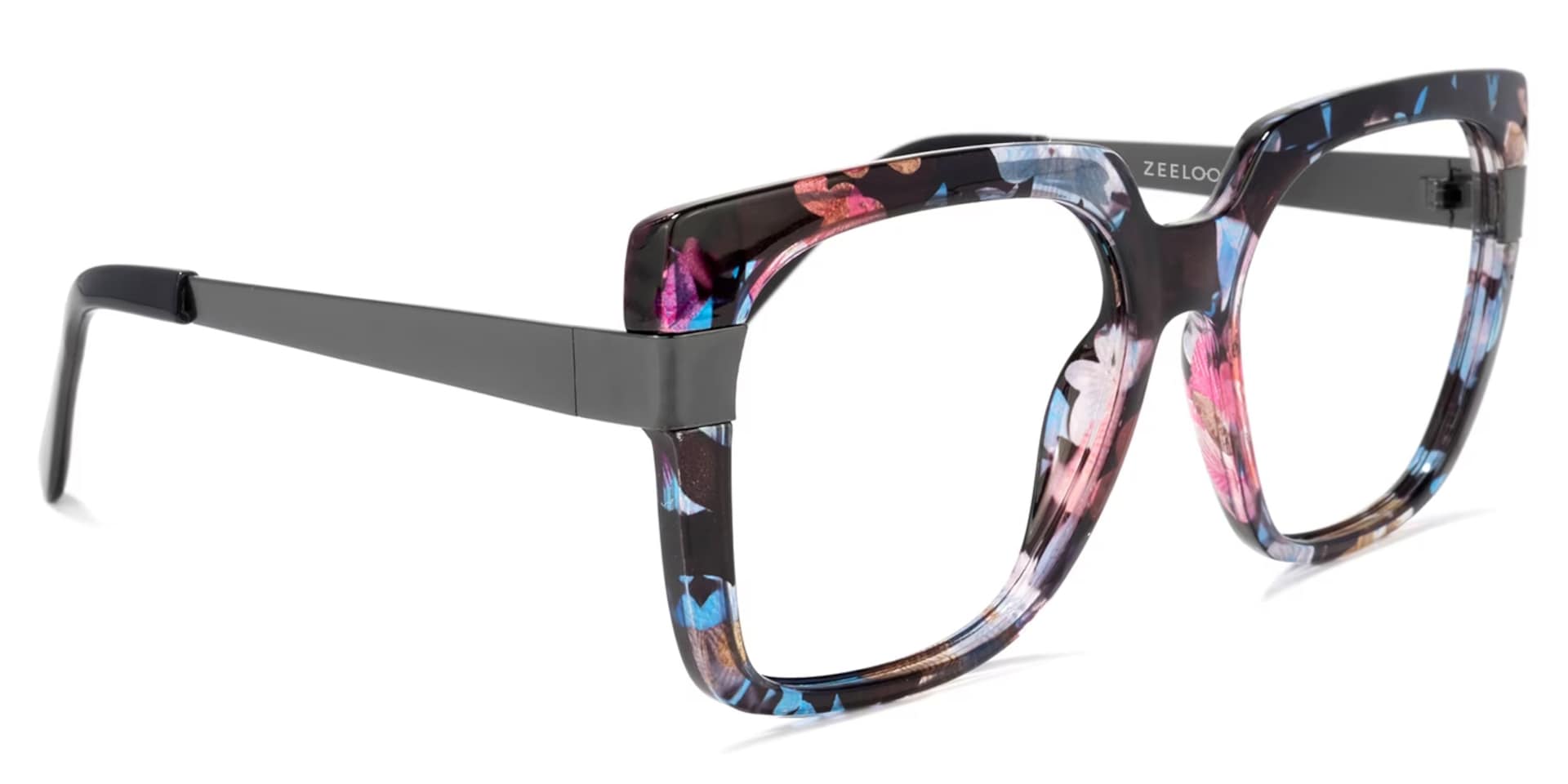 Reeves Square Floral Glasses | Zeelool Glasses3