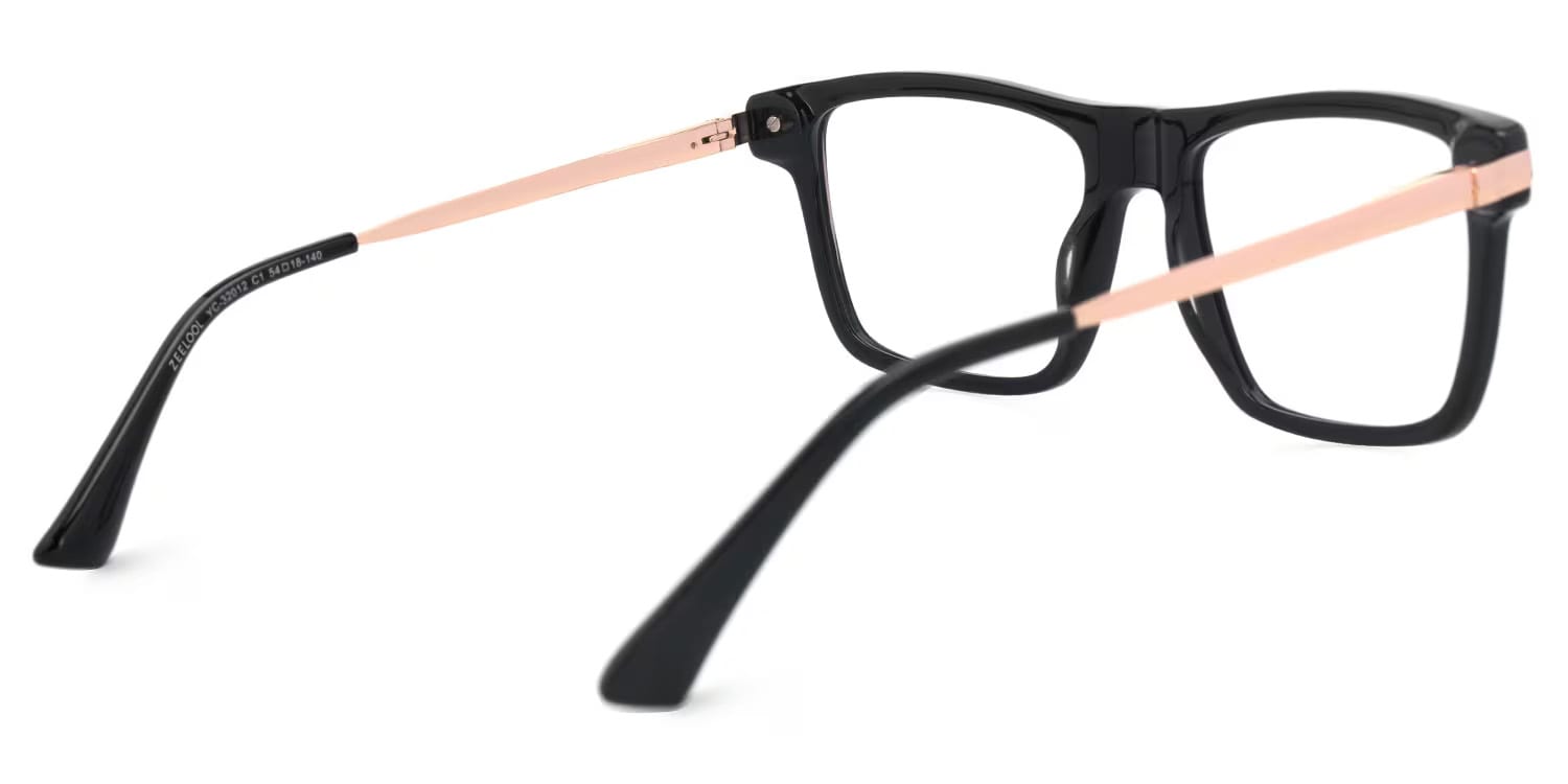 Finklea Rectangle Black Glasses3