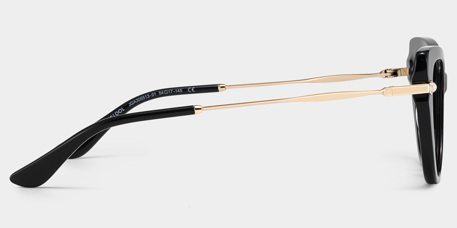 Maggie Cat eye Black Glasses4