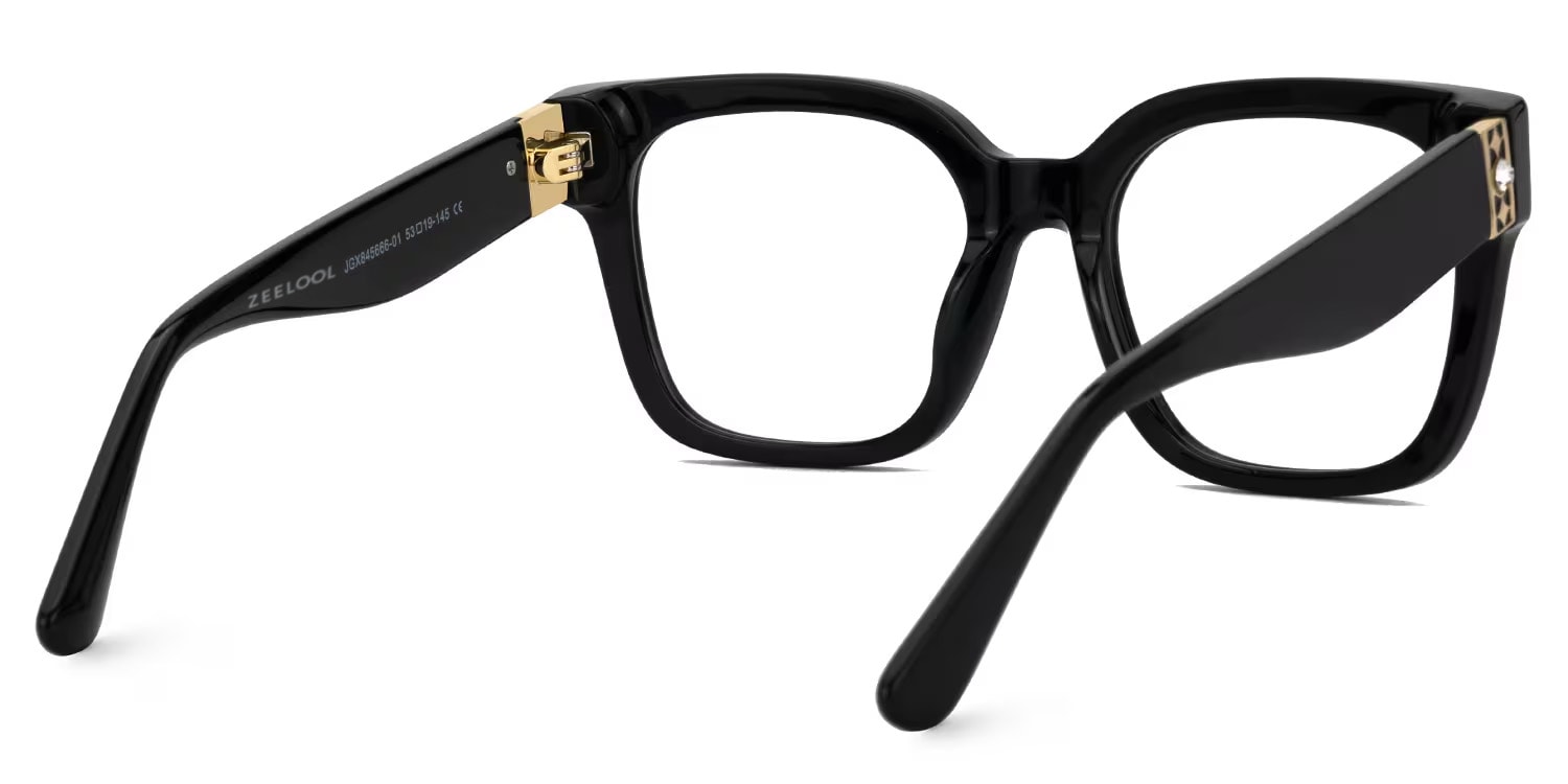 Scicluna Square Black Glasses3