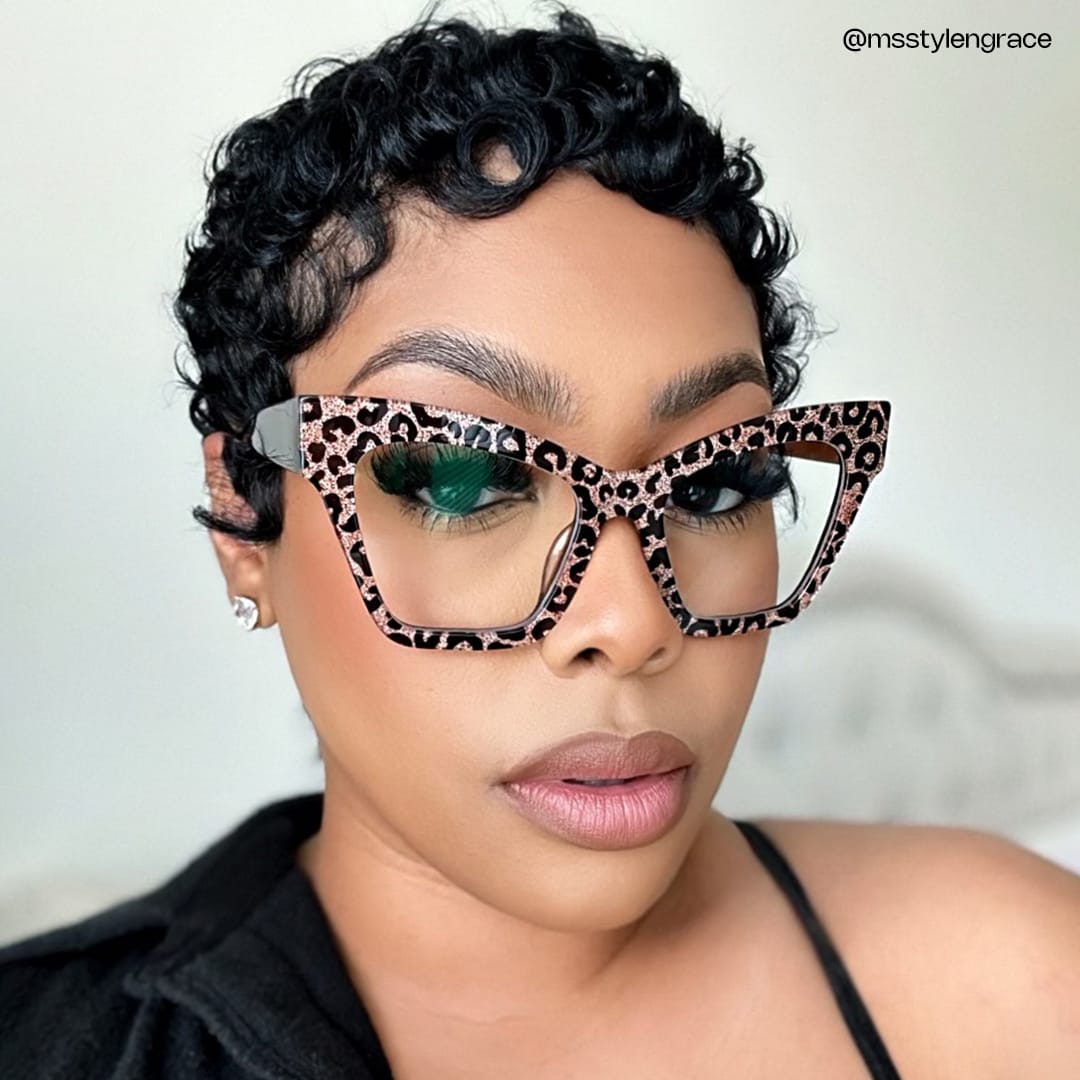 Ansyah Cateye Leopard Glasses