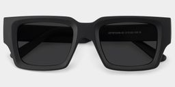Garza Rectangle Black Glasses1