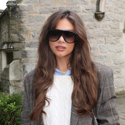 The Shield Black Aviator Sunglasses7