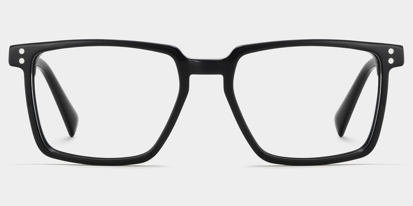 Griffin Rectangle Black Glasses