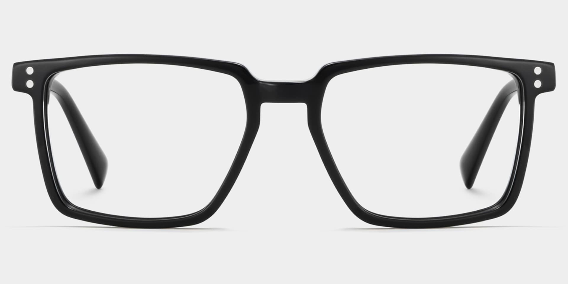 Griffin Black Frame Glasses with Rectangle Frame Online | ZEELOOL1