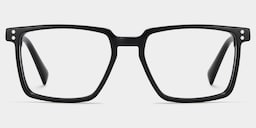 Griffin Rectangle Black Glasses1