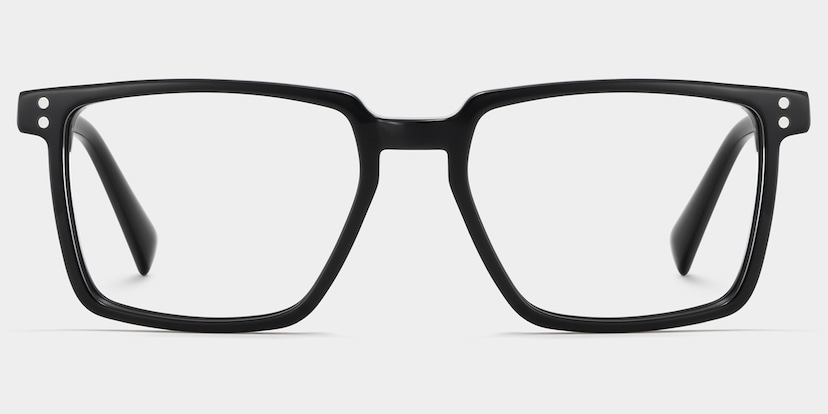 Griffin Rectangle Black Glasses