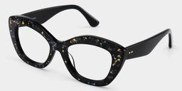 Giselle  Cat-eye Black Glasses4